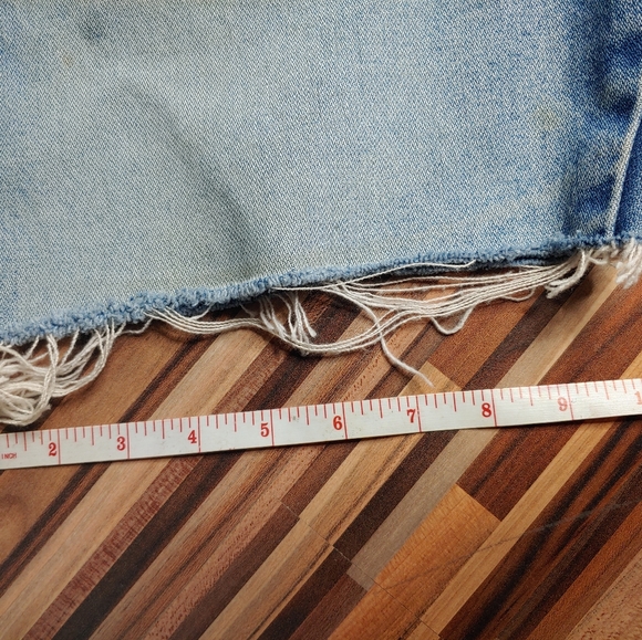 Vintage Wrangler Jean Cut Off Shorts 33 x 34 13MWZPW Western Cowgirl Rodeo - Picture 8 of 11